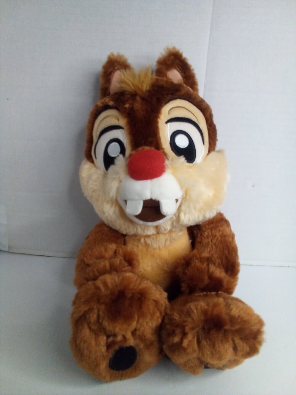 Disney Parks Chip Plush Chipmunk Chip N Dale Stuffed Animal 11" Sitting
